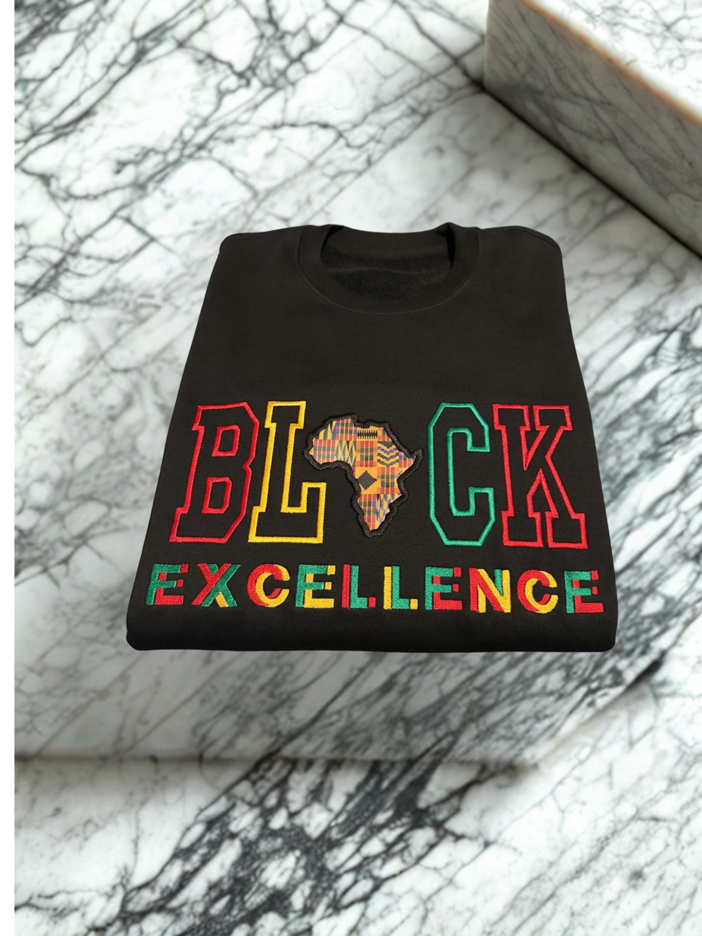Black Excellence Sweatshirt -Multi Color