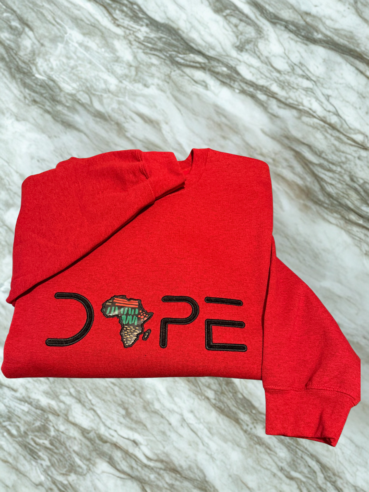 DOPE Africa Embroidered Crewneck Sweatshirt