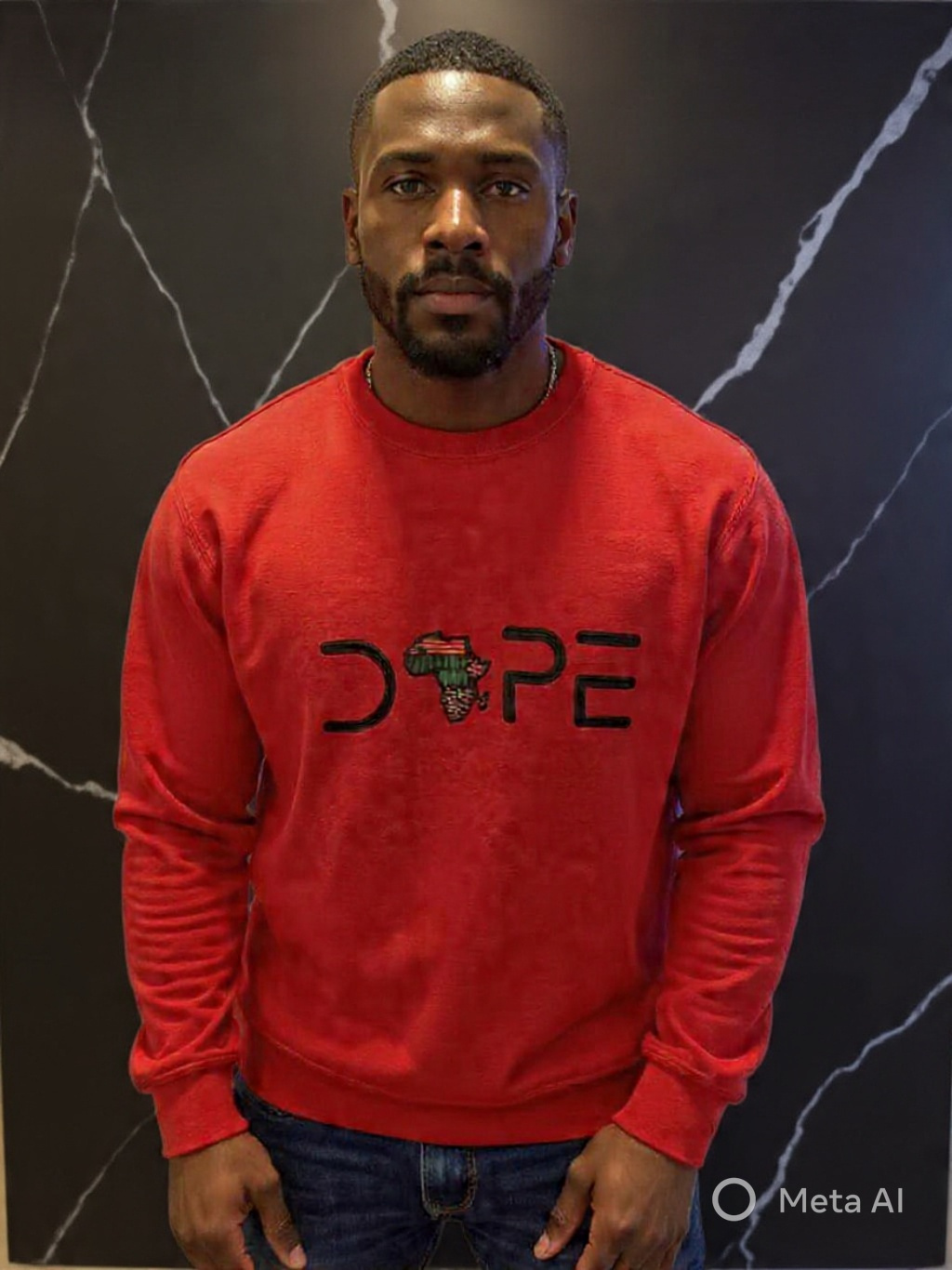 DOPE Africa Embroidered Crewneck Sweatshirt